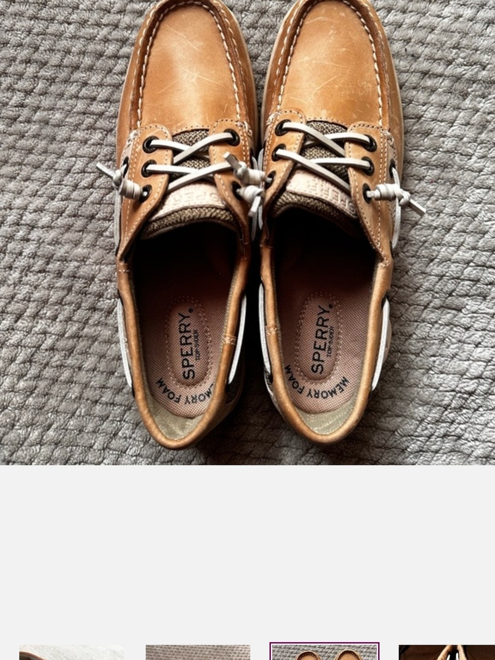4 PAIRS OF SPERRIES SIZE 7 WOMENS